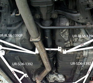 Nissan Skyline GTR R33 Ultra-R 2x 3-Point Floor Bars SD6-1392 218219