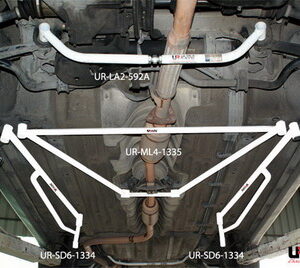 Honda Accord 90-93 UltraRacing 4-Point Mid Lower Brace ML4-1335 219794