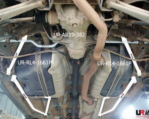 Ssangyong Actyon 06-11 2.0D Ultra-R 2x 2Point Rear Side Bars RLS4-1661P 220001