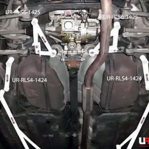 Mitsubishi EVO X UltraRacing 2x 3-Point Rear Side Bars 1425P RLS6-1425P 220011