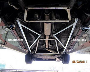 Volvo 850 Turbo 4D Ultra-R 2x 3-Point Side Bars 1236 SD6-1236 220086