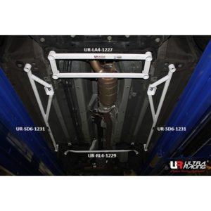 Renault Koleos 07+ UltraRacing 2x3P Floor Bars 1231 SD6-1231x 229783