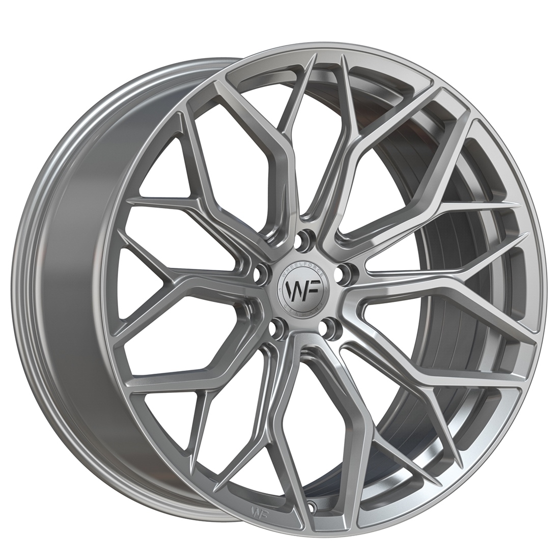 Felga WHEELFORCE Wheels FLOW FORGED / R HE1-FF TESLA EDITION - 21x9,5 ET35 5/114,3 FROZEN SILVER
