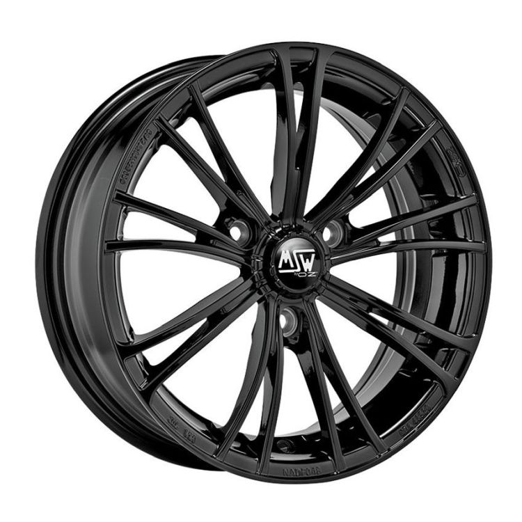 Felga W85045001CC5 MSW X2 GLOSS BLACK 5,5x15" 3x112 ET30