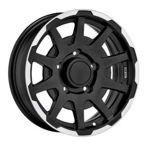 Felga W29080001TC3 SPARCO DAKAR MATT BLACK LIP POLISH 5,5x16" 5x139,7 ET5
