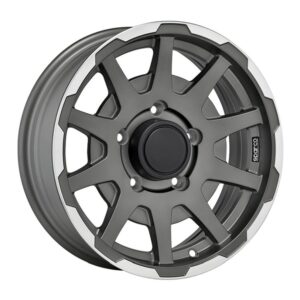 Felga W29080001TM7 SPARCO DAKAR MATT DARK GREY LIP POLISHED 5,5x16" 5x139,7 ET5